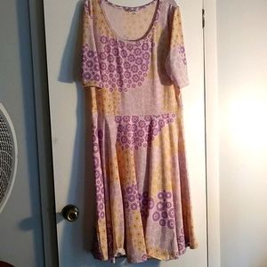 Plus2X Dress pink/ purple/yellow. Beautiful